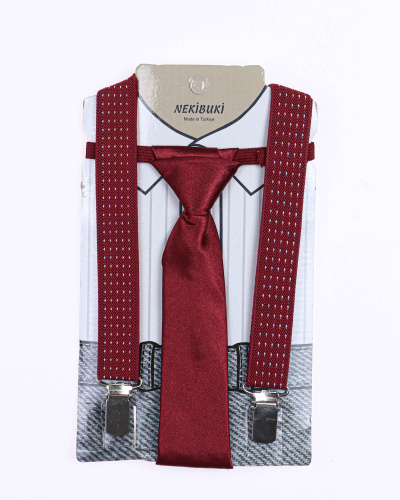 NEKIBUKI 1071 Набор подтяжки + галстук NEKIBUKI 1071 Набор подтяжки + галстук фото