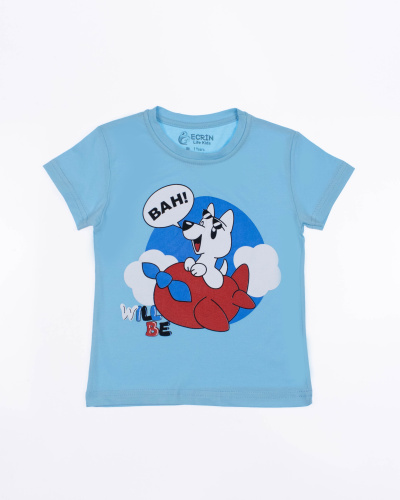 ECRIN 7055 Футболка (цвет: Голубой) ECRIN 7055 Футболка (цвет: Голубой)